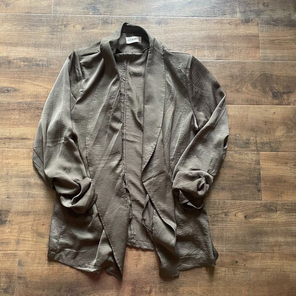 The Nines Women’s Long Sleeve Open Front‎ Cardigan Jacket – Size L